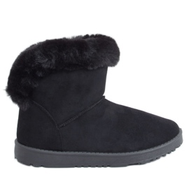 Svarta snöstövlar för kvinnor D01901-1 Svart