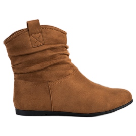 SHELOVET Fritidsbyxor i mocka brun