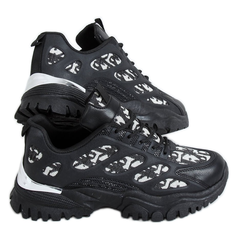 Svarta kvinnors sportskor VL123 Svart