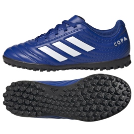 Adidas Copa 20.4 Tf Jr EH0931 fotbollsskor mångfärgad blå
