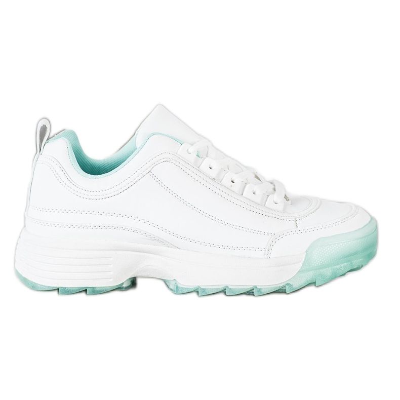 Kylie Trendiga sneakers vit grön