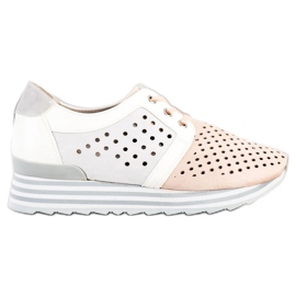 Aclys Openwork sneakers vit rosa grå