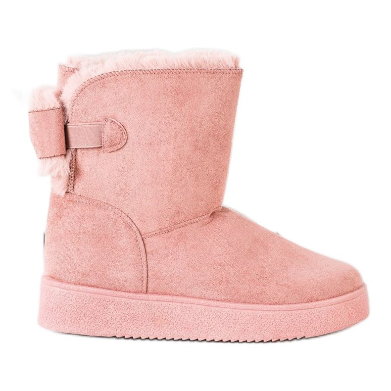 SHELOVET Mukluki Med En Rosett rosa