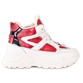 Seastar Sportmode stövlar vit svart röd