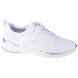Skechers Flex Appeal 3.0 W 13070-WSL vit silver-