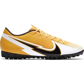 Nike Mercurial Vapor 13 Academy Tf M AT7996 801 fotbollsskor svart, orange, gul gula färger
