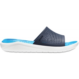 Crocs Literide Slide marinblå-vit 205183462