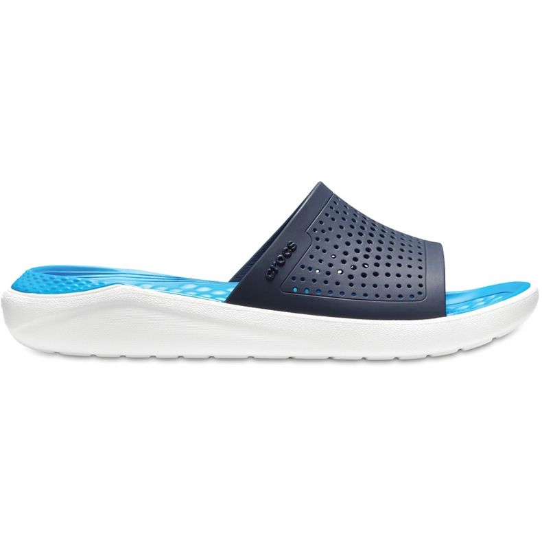 Crocs Literide Slide marinblå-vit 205183462