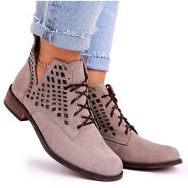 Nicole Cappuccino Susannah stövlar i mocka för kvinnor brun