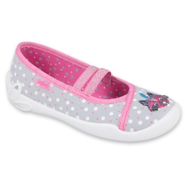 Befado barnskor 116X285 rosa grå