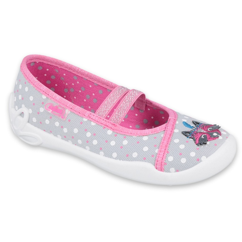 Befado barnskor 116X285 rosa grå