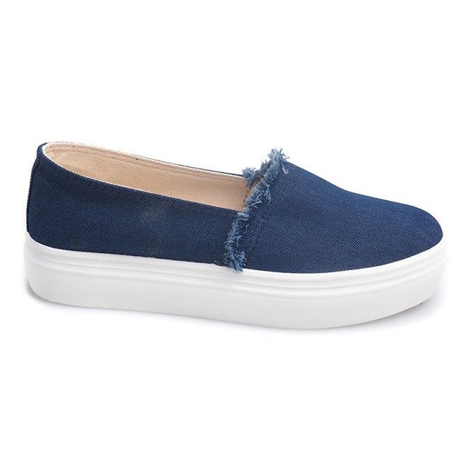 Slip On Jeans 80138 Marinblå