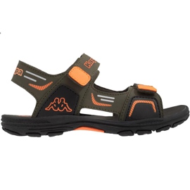 Kappa Pure K Footwear Barn sandaler grön-orange 260594K 3144