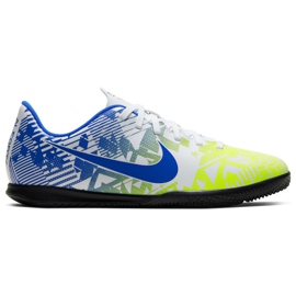 Nike Mercurial Vapor 13 Club Njr Ic Junior CV9352 104 fotbollsskor vit blå mångfärgad