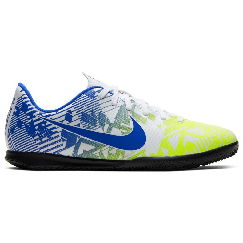 Nike Mercurial Vapor 13 Club Njr Ic Junior CV9352 104 fotbollsskor vit blå mångfärgad