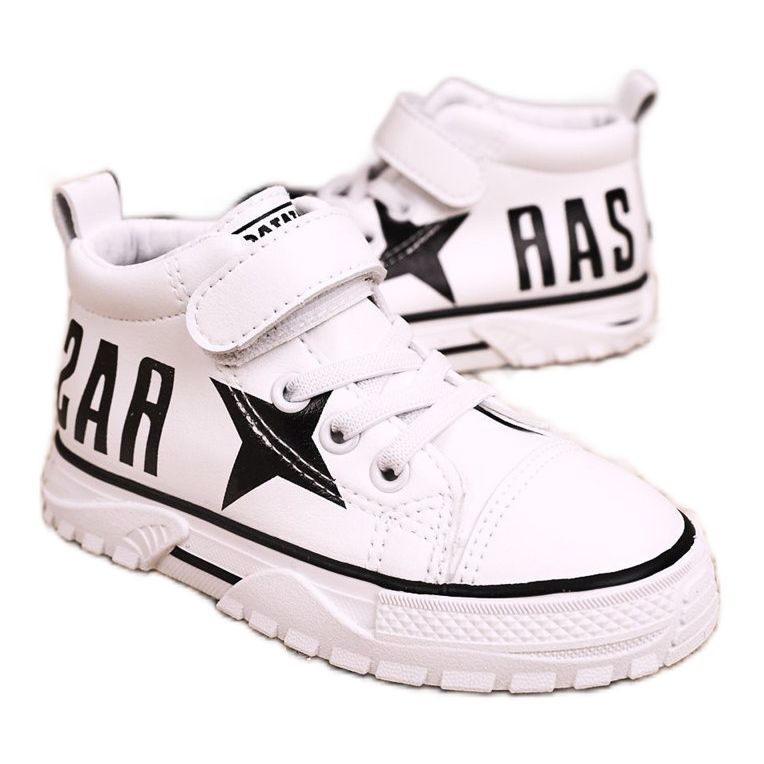 Apawwa Barnhöga sneakers med kardborrevit Sparky