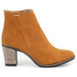 Olivier Högklackade Sara Rude-stövlar orange