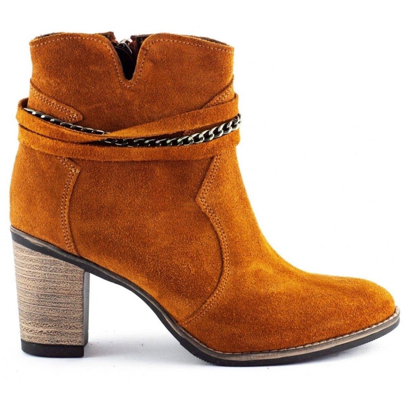 Olivier Stövlar med kedja Megiröd orange