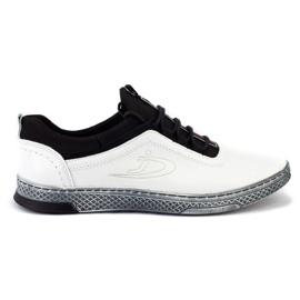 Polbut Fritidsskor K24 i läder för män vit Polbut Fritidsskor K24 i läder för män vit