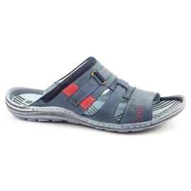 324 marinblå herr tofflor