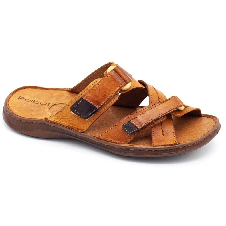 Polbut Tofflor för män SA06 röd orange