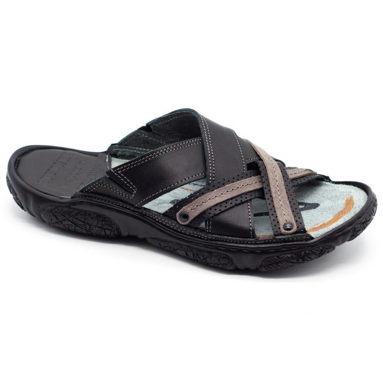 Lemar Herr tofflor 1654 svart