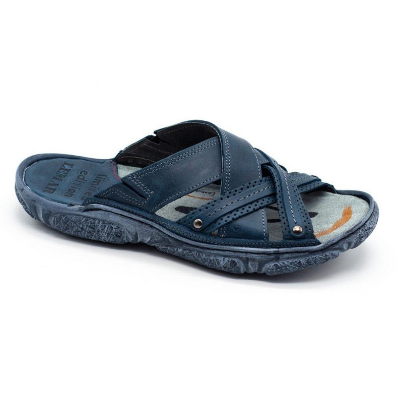 Lemar Tofflor för män 1654 marinblå