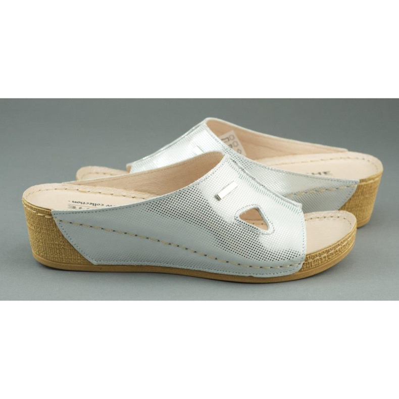 Tyche Kil tofflor 590 vita och silver vitt och silver