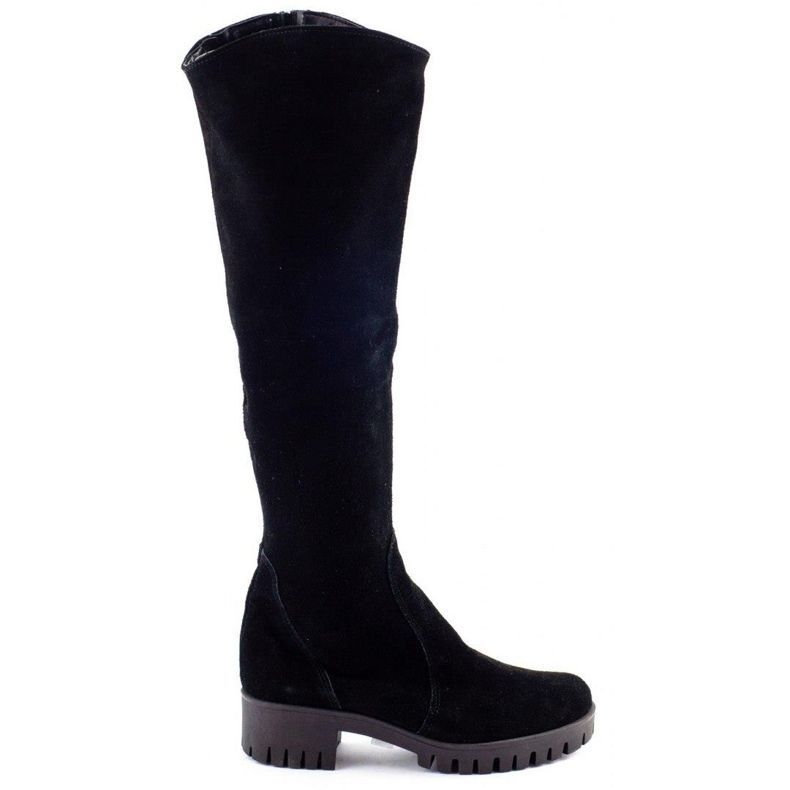 Olivier Svarta T-stövlar för kvinnor med höga klackar