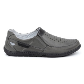 Olivier Grå lädersoffor för män för sommaren 602