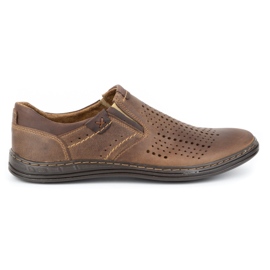 Polbut Herr Brogues 401 sommarbrun
