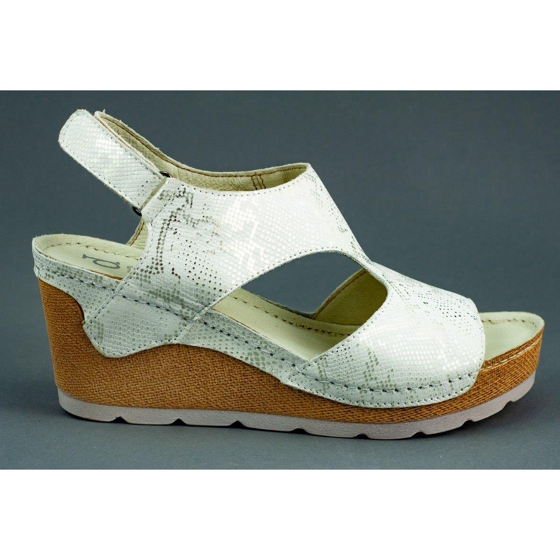 Dolce Pietro Kilsandaler 0888Z vita och silver mångfärgad