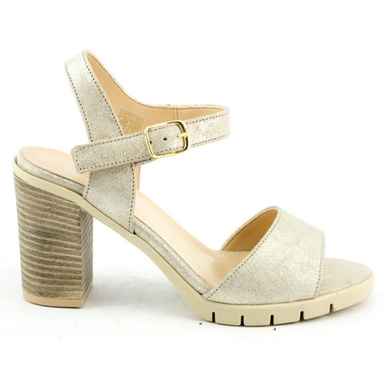 Mariettas Sandaler på stolpen 2713702 guld beige gyllene