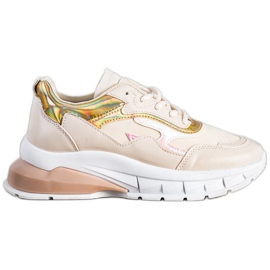 Sweet Shoes Snygga beige sneakers