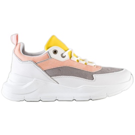 SHELOVET Snygga snörade sneakers mångfärgad