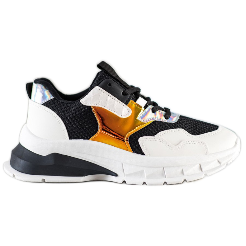 SHELOVET Trendiga sneakers vit svart mångfärgad