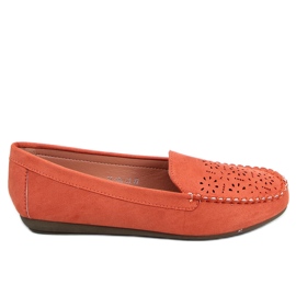 BM Orange öppnade loafers XR-1R6 Orange