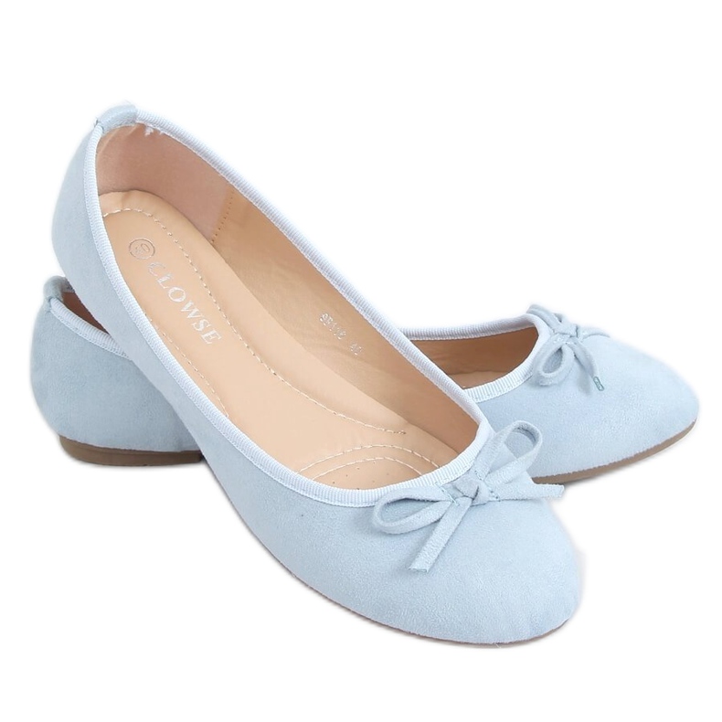 Blåmocka ballerinor 9F116 L.BLUE