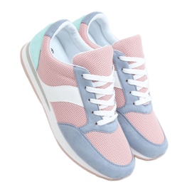 Flerfärgade SC26 blå sportskor rosa mångfärgad