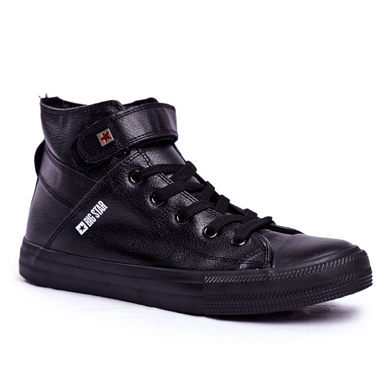 Mäns höga sneakers Big Star Black Y174020 svart