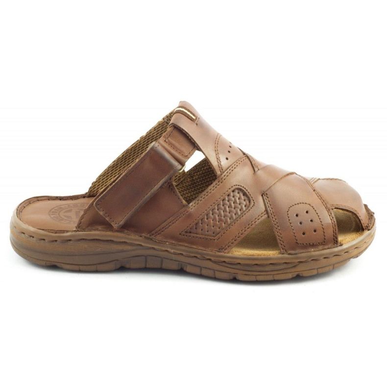 ŁUKPOL Tofflor för män 868 brun