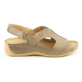 Pollonus Sandaler för kvinnor 5774 cappuccino beige