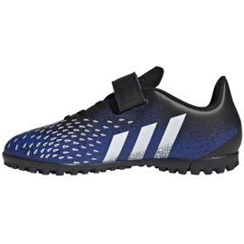 Adidas Predator Freak.4 H&amp;L Tf Jr FY0628 fotbollsskor vit, marinblå, svart blå
