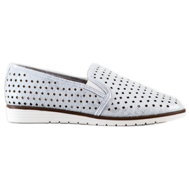 Kylie Glänsande Openwork Slipons silver-