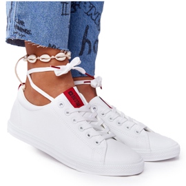 Sneakers för damer med band Big Star DD274685 Vit