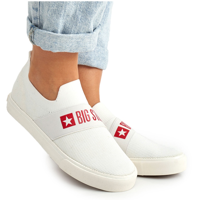 Dam Sneakers Slip-on Big Star FF274219 Vit