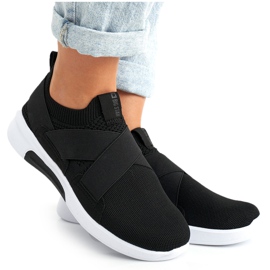 Kvinnors sportskor Slip-on Memory Foam System Big Star FF274890 svart