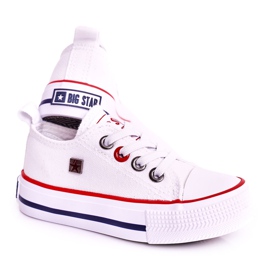 Barnens klassiska låga sneakers Big Star HH374089 Vit