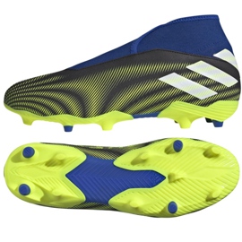 Adidas Nemeziz.3 Ll Fg M FW7411 fotbollsskor vit, svart, blå, gul svart