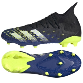 Adidas Predator Freak.3 Fg M FY0610 fotbollsskor vit, svart, kunglig svart
